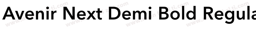 Avenir Next Demi Bold Regular字体转换
